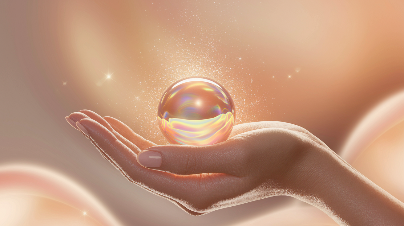 A conceptual illustration representing the concept of firm skin starting with frankincense.

Imagine a delicate, elegant hand gently cupping a small, vibrant, spherical resin bead of frankincense. The bead is glowing with a soft, warm light, emanating subtle ripples of energy that seem to flow upwards towards the skin. The hand is posed against a soft, slightly blurred peachy background, emphasizing the intimate touch. The skin on the hand appears naturally smooth and youthful, bathed in a gentle, golden hour-like glow. Subtle visual cues of firmness and plumpness are subtly incorporated into the skin texture and light reflecting off it, without being overly literal.

Style: Use shallow depth of field with selective focus on the frankincense bead and the immediate area of skin around it, leaving the background softly blurred, creating a professional, intimate, and focused feel. Employ warm, earthy tones of golds, peaches, and soft browns. Ensure high quality, detailed rendering of the frankincense resin and skin