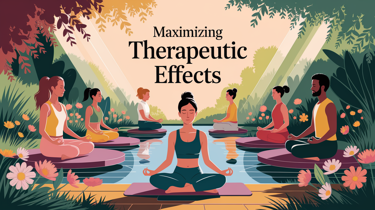 A conceptual illustration representing Maximizing Therapeutic Effects. Visualize the main ideas: . Creative but clear representation of the concept. Style: Use shallow depth of field with selective focus to create a professional, intimate feel Employ warm. high quality, detailed, professional, clean composition, good lighting, sharp focus, well-composed. high quality, professional, detailed, well-composed