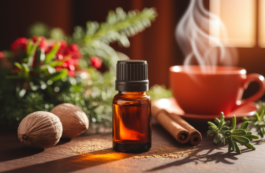 Nutmeg Essential Oil: Warming Applications for Digestion, Pain, and Seasonal Joy