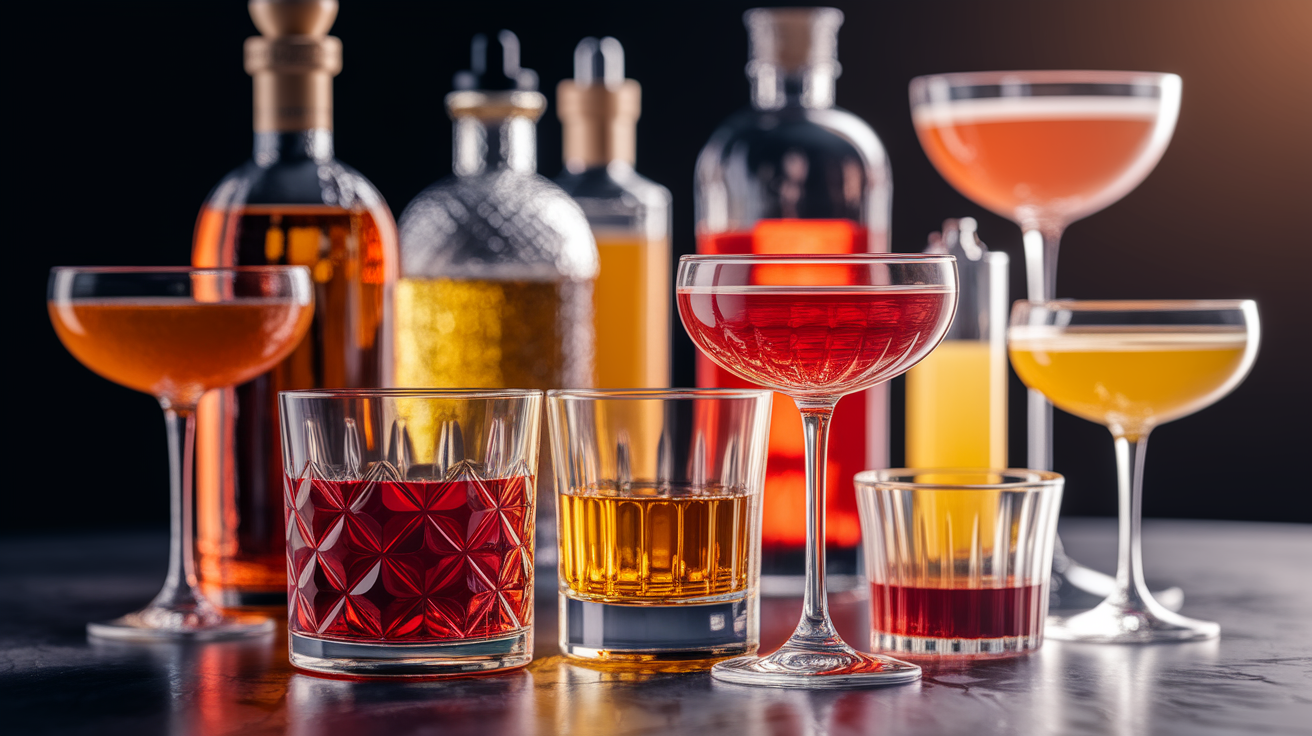 A conceptual illustration representing Getting the Basics Rightâ€”Alcohol and Carrier Base. Visualize the main ideas: . Creative but clear representation of the concept. Style: Use shallow depth of field with selective focus to create a professional, intimate feel  Employ warm. high quality, detailed, professional, clean composition, good lighting, sharp focus, well-composed. high quality, professional, detailed, well-composed