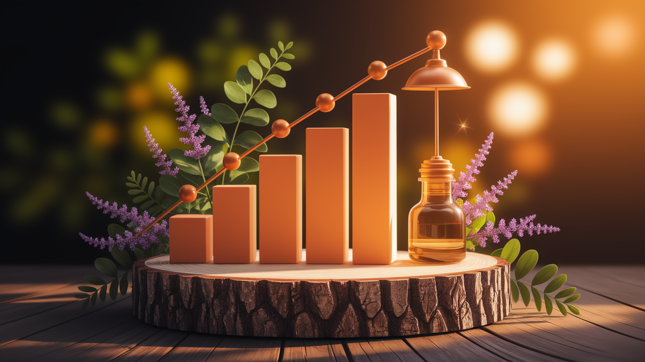 A conceptual illustration representing Effective Methods of Administration. Visualize the main ideas: . Creative but clear representation of the concept. Style: Use shallow depth of field with selective focus to create a professional, intimate feel  Employ warm, natural lighting that casts a honey-golden glow on the main subjects  Position items on a rustic wooden surface, preferably a cross-section of a tree trunk with visible rings and natural texture  Incorporate vibrant green foliage and delicate purple flowers around the composition's edges  Maintain a soft, gently blurred natural background with subtle bokeh effect  Feature a harmonious color palette of amber, deep greens, and soft purples  Arrange elements at varying heights to create visual interest and natural flow  Create a clean, uncluttered composition that feels organic yet intentional  Capture fine details and textures with macro-photography techniques  Evoke a serene, botanical spa-like atmosphere that feels both premium and natural. high quality, detailed, professional, clean composition, good lighting, sharp focus, well-composed. high quality, professional, detailed, well-composed